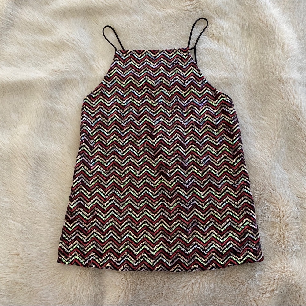 Topshop sequin top Size 2